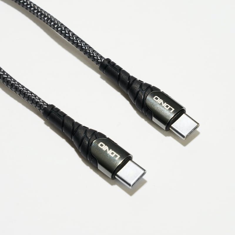65W USB-C to USB-C Fast Charging Cable 2M Braided PD Data Cable | Super Fast Type-C Charger Cable - Grey