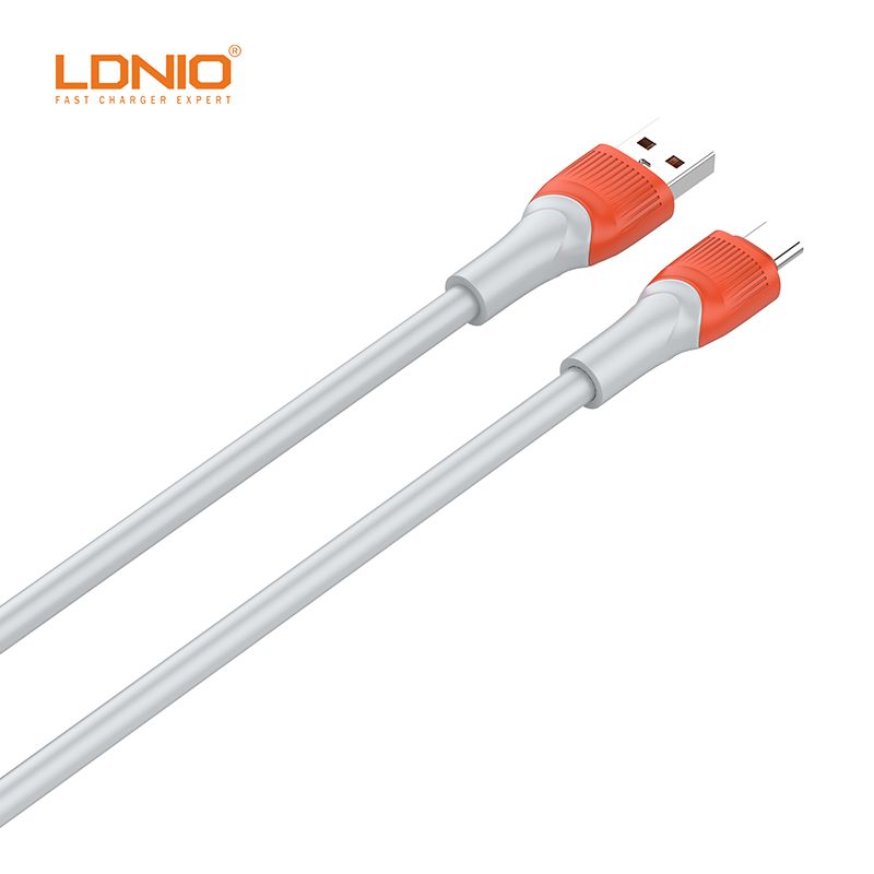 LDNIO LS603 USB-A to USB-C 30W Fast Charging & Data Cable (3M) | Type-C Sync Cable for Android Devices - White