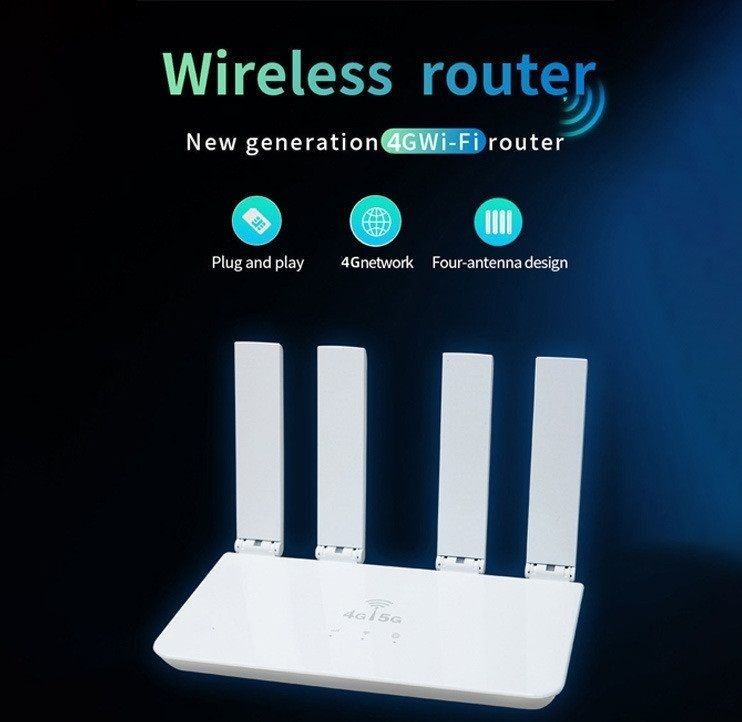 WiFi 6+ 4G/5G LTE Router with SIM Card Slot & Type-C – CPF906 White
