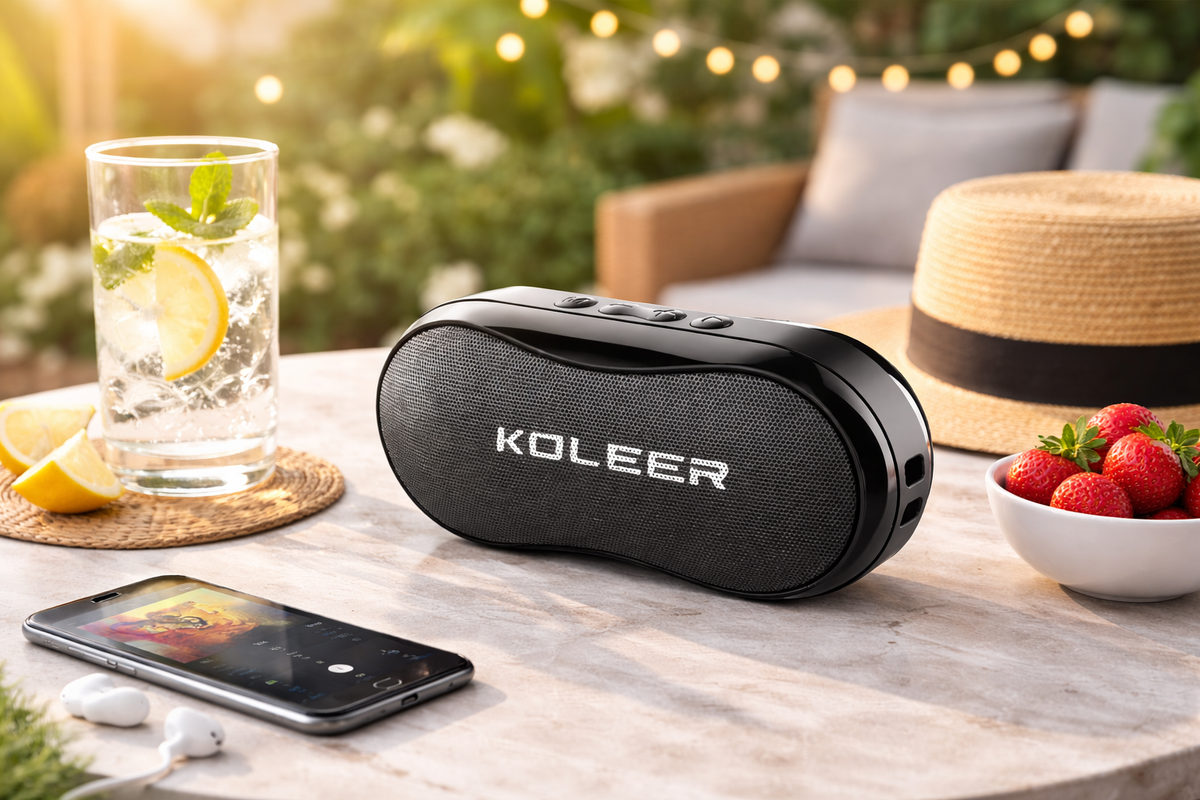 Koleer S29 Portable Bluetooth Speaker | Wireless Mini Speaker with Deep Bass, USB, AUX, TF Card & FM Radio