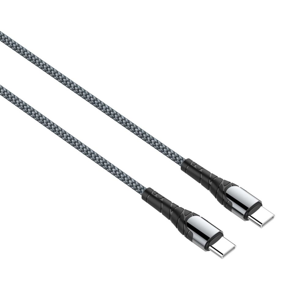 LDNIO LC102 USB-C to USB-C 65W PD Fast Charging Cable 2M | Braided Data Sync Cable
