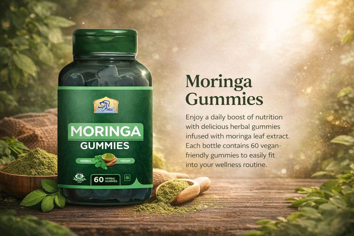 Al Khair Moringa Leaf Extract Gummies 60 Count | Vegan Herbal Dietary Supplement