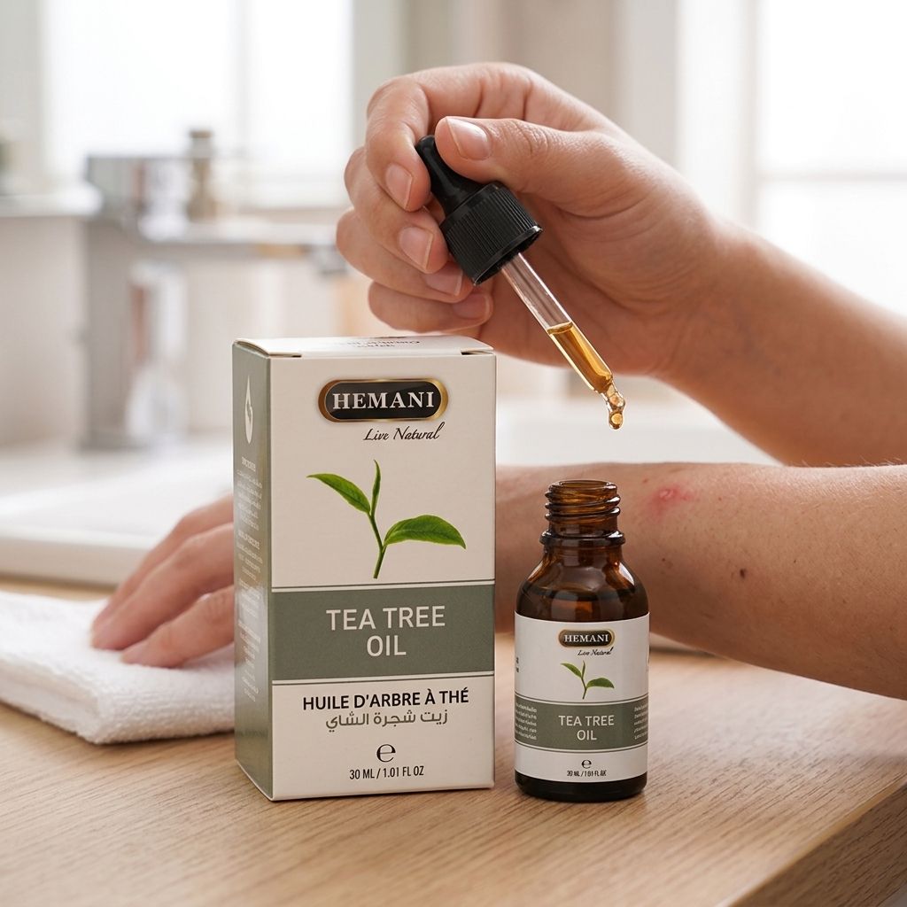 Hemani Tea Tree Oil 30ml Natural Herbal Oil for Skin Hair and Body Care
