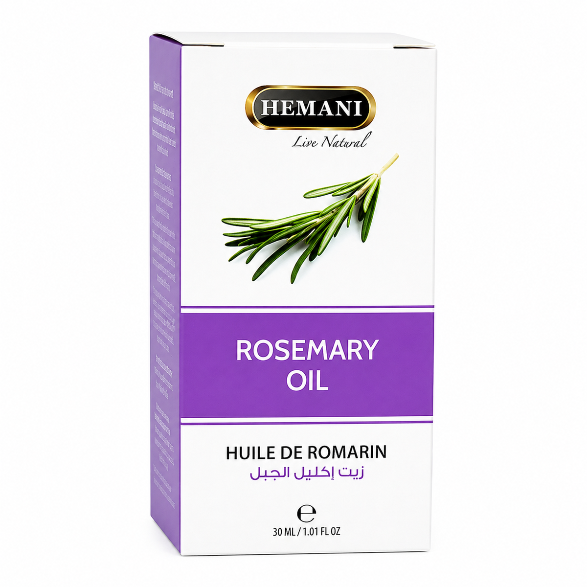 Hemani Rosemary Oil 30ml – 100% Pure Natural Rosemary Essential Oil for Hair, Scalp & Skin Care