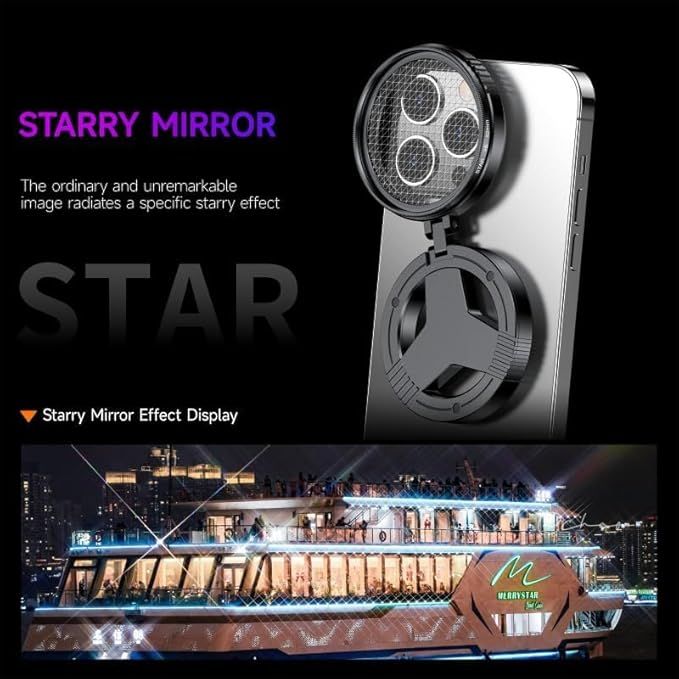 52mm CPL Polarizing Filter for Phone Camera | HD Multi-Coated Optical Lens for Smartphones, Reduce Reflections & Enhance Colors - Black