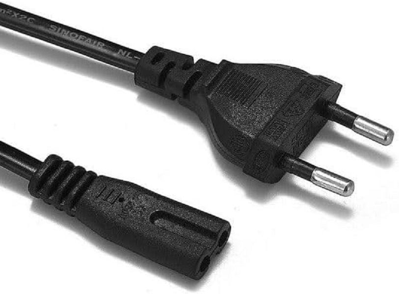 AC Power Cable C7 Figure 8 Power Cord | 2 Pin Mains Lead for TVs, Laptops, Game Consoles & Printers