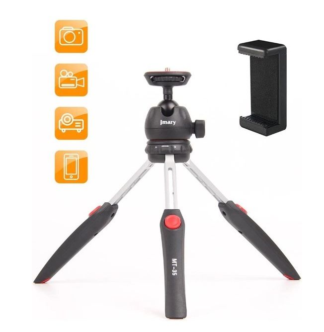 JMARY MT-35 Portable Mini Tripod for Cameras & Smartphones