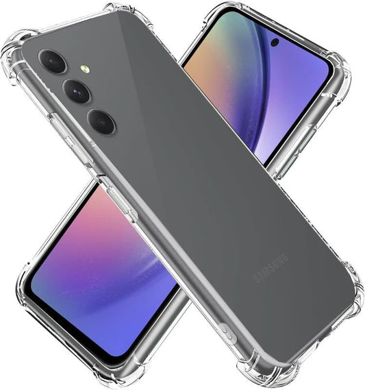 Samsung Galaxy A54 5G Premium Shockproof Clear Case | Anti-Yellow Transparent TPU Protective Back Cover with Air Cushion Corners