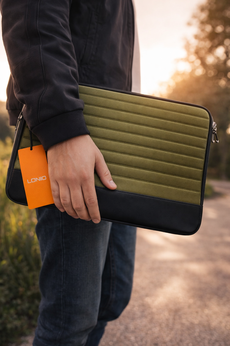 LDNIO B02-2 14-Inch Padded Laptop Sleeve Case with Zip - Scratch Resistant