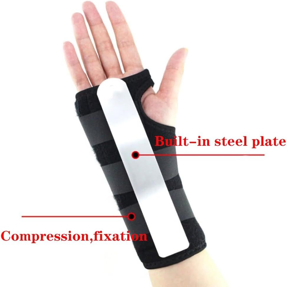 Adjustable Wrist Brace Right Hand Support with Removable Splint – Compression Wrist Stabilizer for Sprains, Strains & Daily Support (Medium)