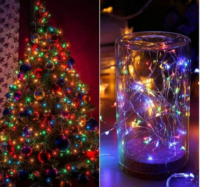 12M Solar LED String Lights 100 LEDs Waterproof Outdoor Fairy Lights for Garden, Patio, Christmas & Wedding Decor