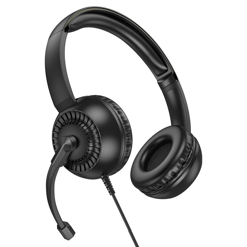 W112 Wired Headset with Noise-Reducing Microphone & 3.5mm Jack | Stereo Headphones for PC, Laptop, Office & Online Classes