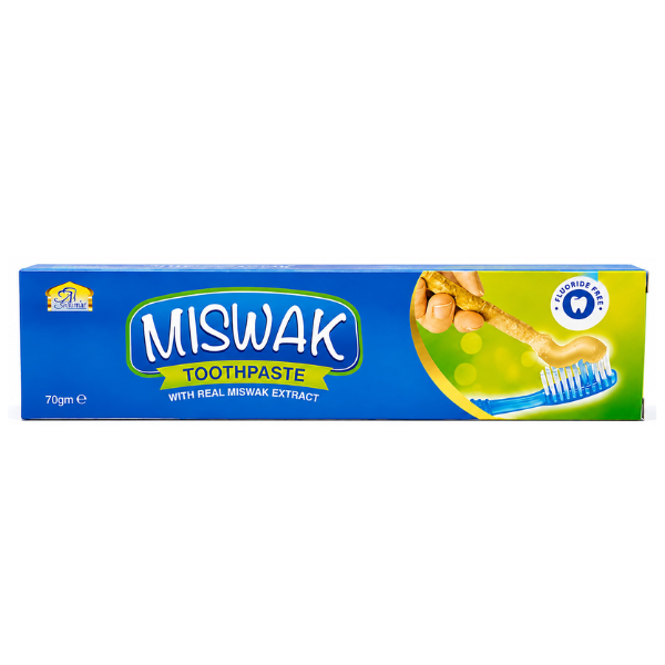 Miswak Oral Care Set – Fluoride-Free Toothpaste with Real Miswak Extract & Natural Miswak Toothbrush