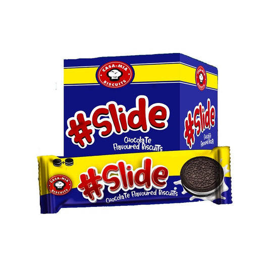 Casa Mia #Slide Chocolate Sandwich Cookies 48 x 30g Bulk Pack | Chocolate Cream Filled Biscuits