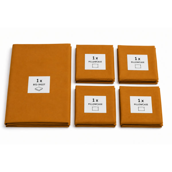 Queen Size Frilled Fitted Sheet Set with 4 Pillow Covers – Soft Ruffled Bed Sheet Set