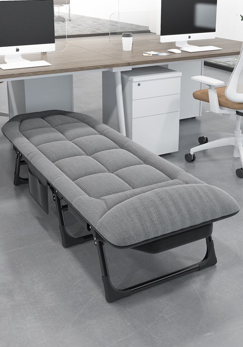 i-FB-002 Folding Camp Bed with Mattress & Pillow | Portable Foldable Sleeping Cot for Camping, Office & Home