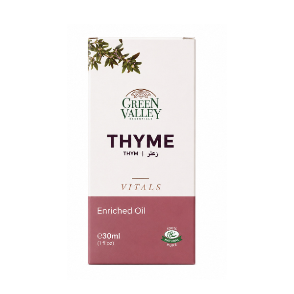 Green Valley Essentials Thyme Enriched Oil 30ml – Natural Hair & Scalp Care Oil
