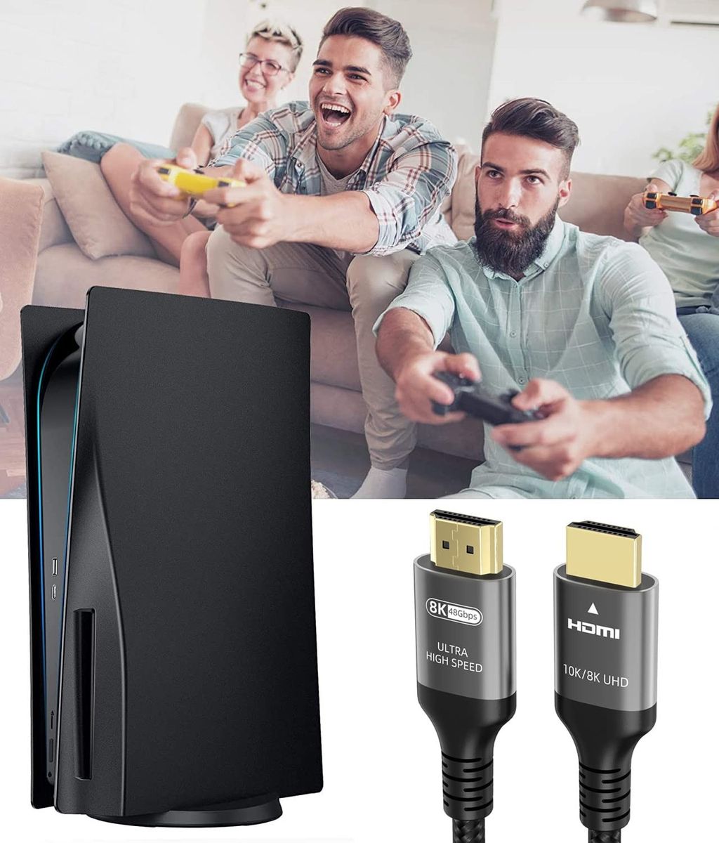 HDMI 2.1 8K Ultra High Speed Cable 1.5M | 8K@60Hz, 4K@120Hz | 48Gbps HDMI Cable | HDR10+, eARC, Dolby Vision, Gaming & HDTV Compatible