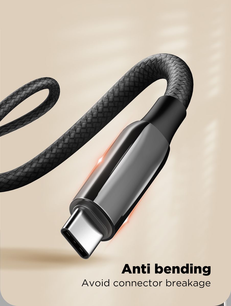 LDNIO LC921C 240W USB-C to USB-C Fast Charging Cable | PD 3.1 Type-C Data Cable 1M for MacBook, iPhone 15/16 & Android