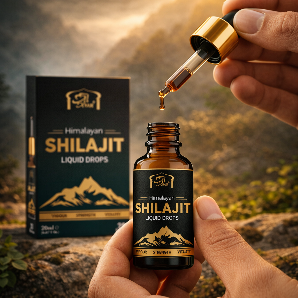 Al Khair Himalayan Shilajit Liquid Drops 20ml | Pure Herbal Shilajit Extract | 20 Servings