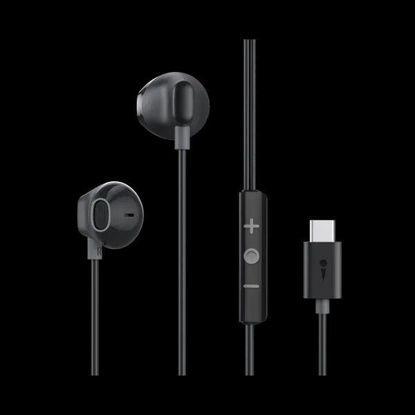 Oraimo Halo Airy OEP-650 USB-C Wired Earphones with Mic | Half In-Ear Type-C Headphones