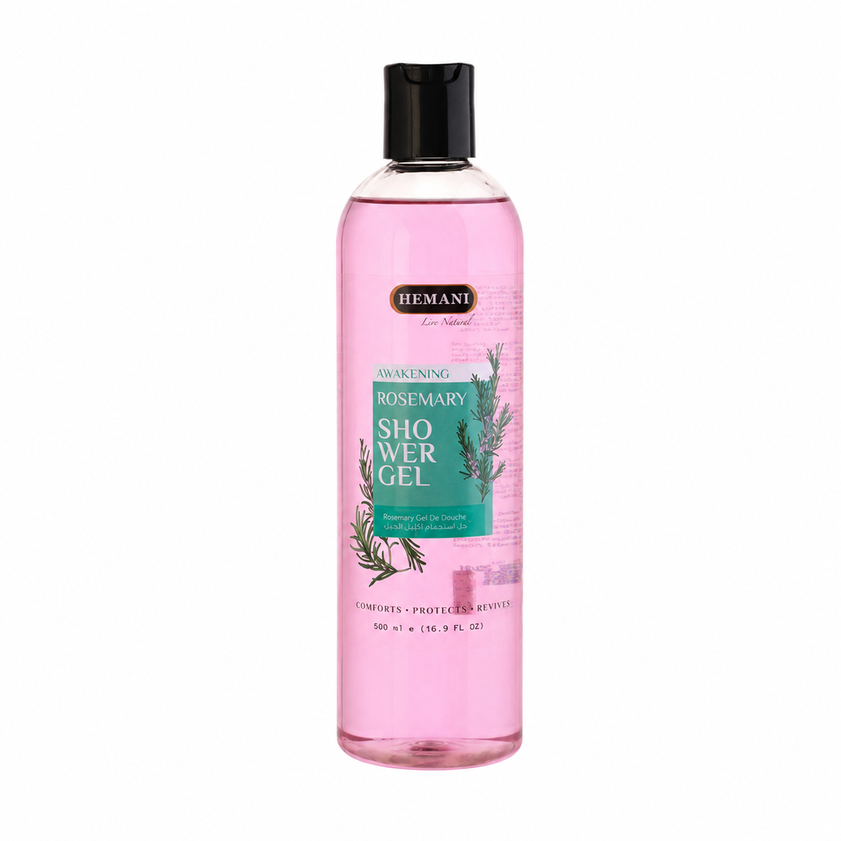 Hemani Rosemary Shower Gel 500ml – Awakening Body Wash for All Skin Types