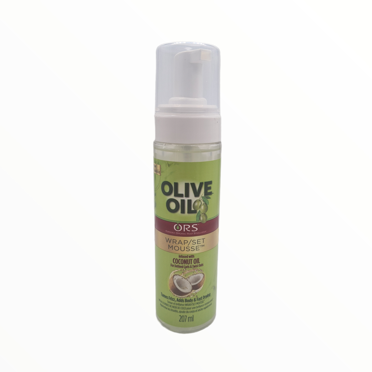 ORS Olive Oil Wrap/Set Mousse with Coconut Oil 207ml | Frizz Control & Styling Hair Mousse