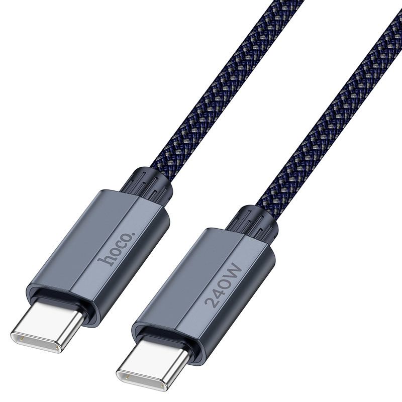 HOCO U134 USB-C to USB-C 240W PD 3.1 Fast Charging Cable 1.8M | Braided Data Sync Cable