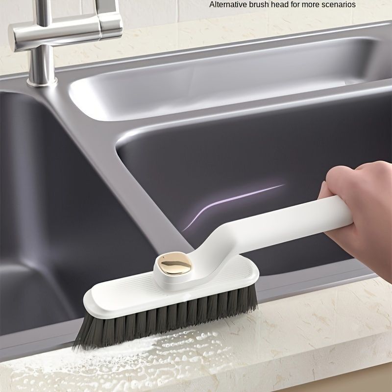 Rotating Crevice Cleaning Brush Purple – 360° Multi-Function Gap Cleaner for Kitchen & Bathroom