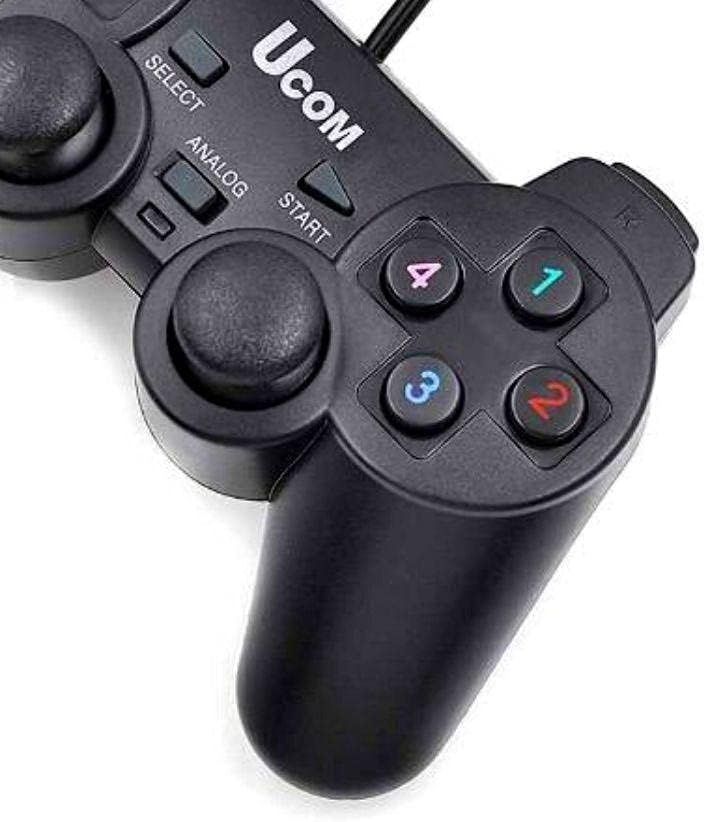 UCOM Wired USB Game Controller for PC – Dual Analogue Gamepad with Vibration & D-Pad
