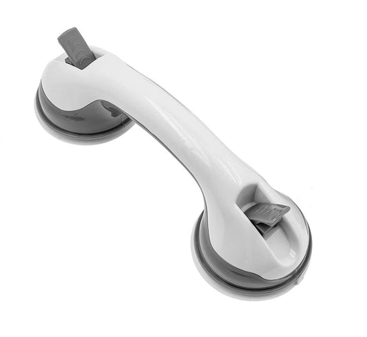 Dual Locking Shower Safety Suction Grab Bar | Heavy Duty Bathtub Safety Handle for Bathroom, Shower & Toilet