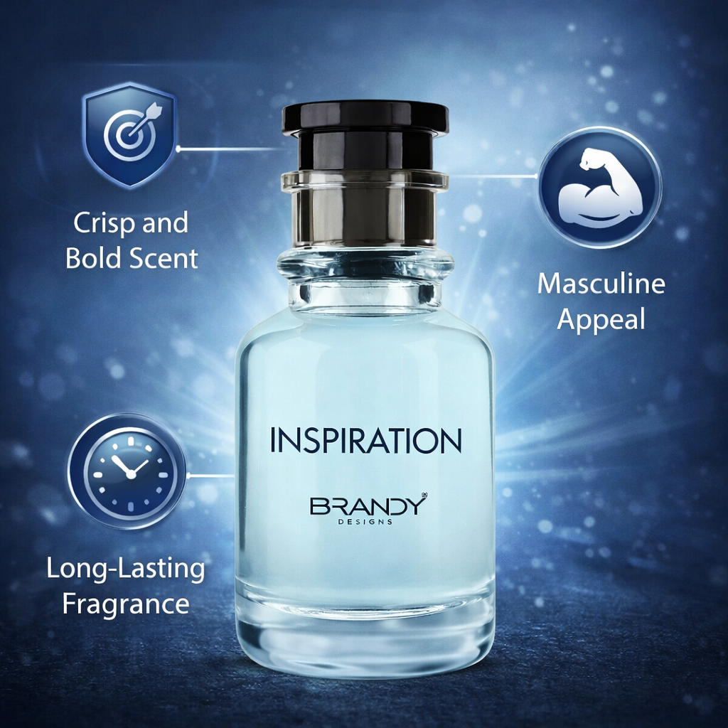 Brandy Designs Inspiration Eau De Parfum for Men 100ml | Fresh Aromatic Long Lasting Luxury Perfume