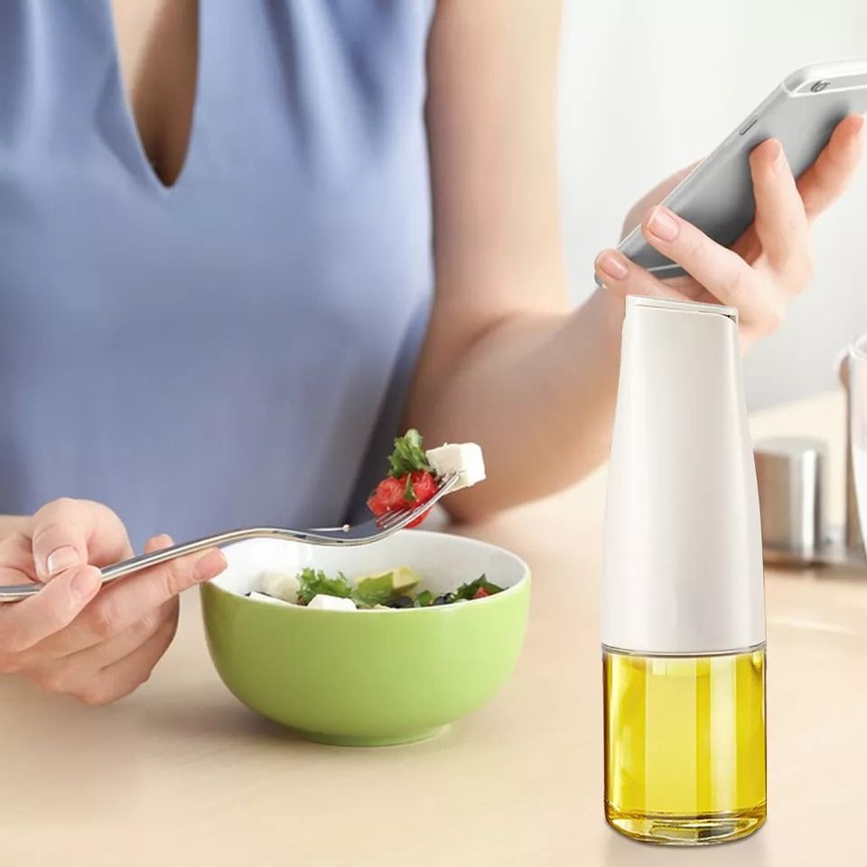 Glass Cooking Oil Dispenser Bottle with Precision Pour Spout | Leakproof Olive Oil & Vinegar Bottle