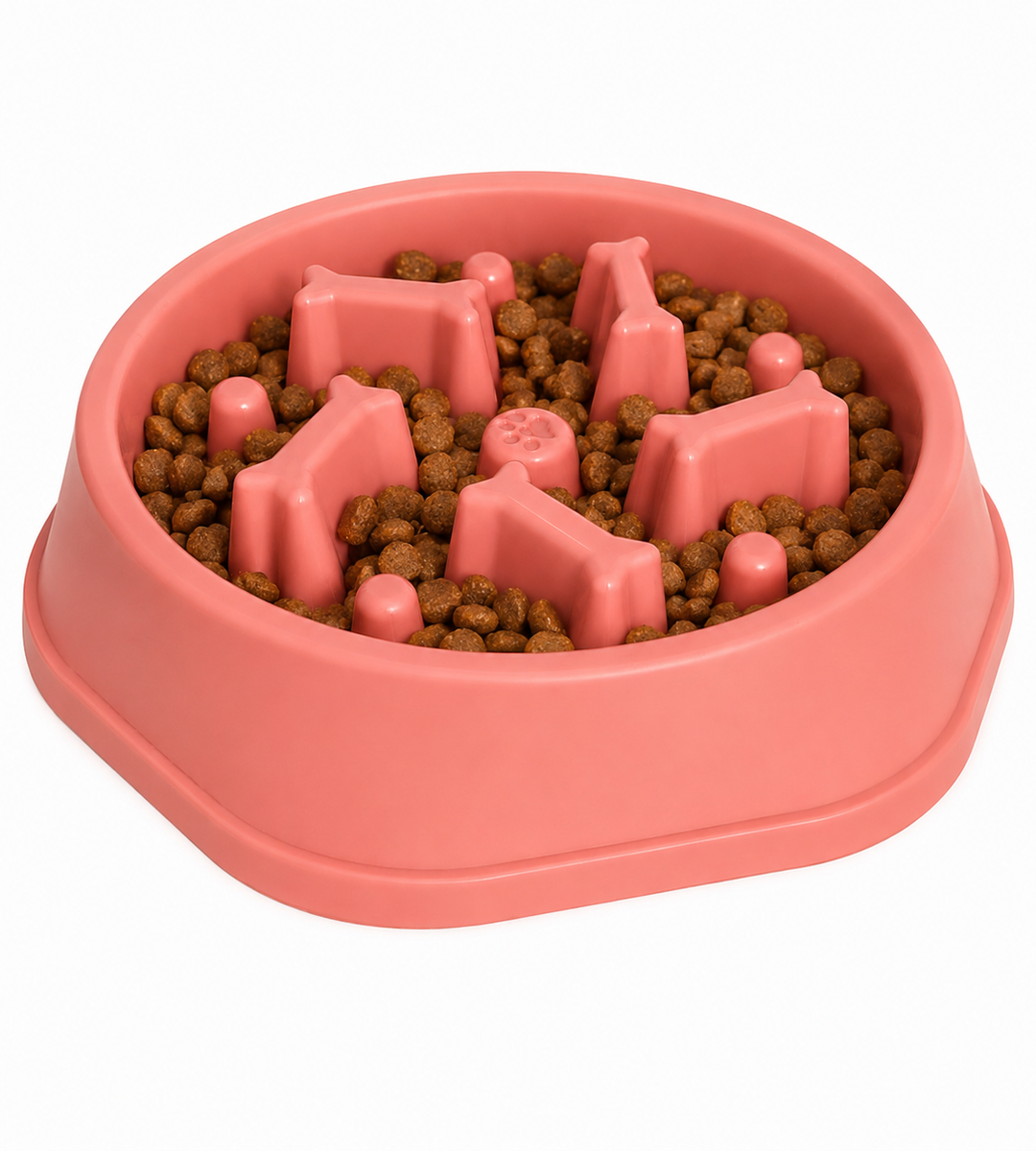Interactive Slow Feeder Dog & Cat Bowl – Anti-Gulp Maze Food Feeding Bowl for Pets