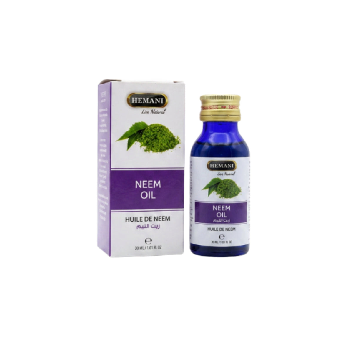 Hemani 100% Pure Neem Oil 30ml | Natural Hair, Scalp & Skin Care Oil
