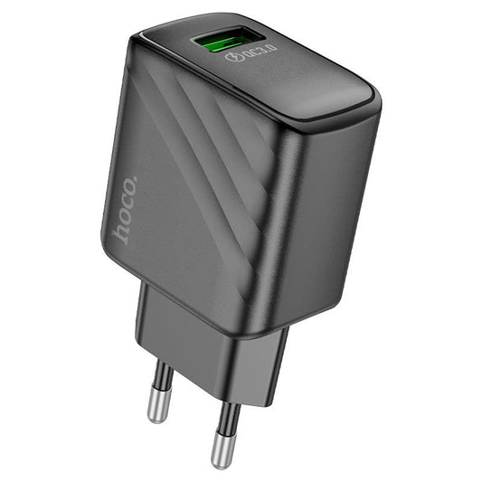 HOCO CS21A 18W QC3.0 USB-A Fast Wall Charger | Single Port Quick Charge 3.0 EU Power Adapter