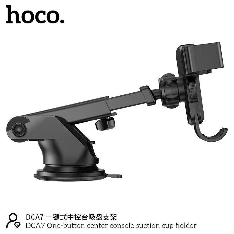 HOCO DCA7 Dashboard & Windshield Car Phone Holder with Suction Cup | 360° Adjustable Mobile Mount