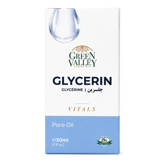 Green Valley Essentials 100% Pure Glycerin Oil 30ml – Moisturizing Skin Care Oil