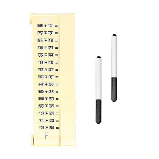 Reusable Arithmetic Writing Board for Kids – Maths Practice Board with 2 Erasable Pens, Early Learning Toy
