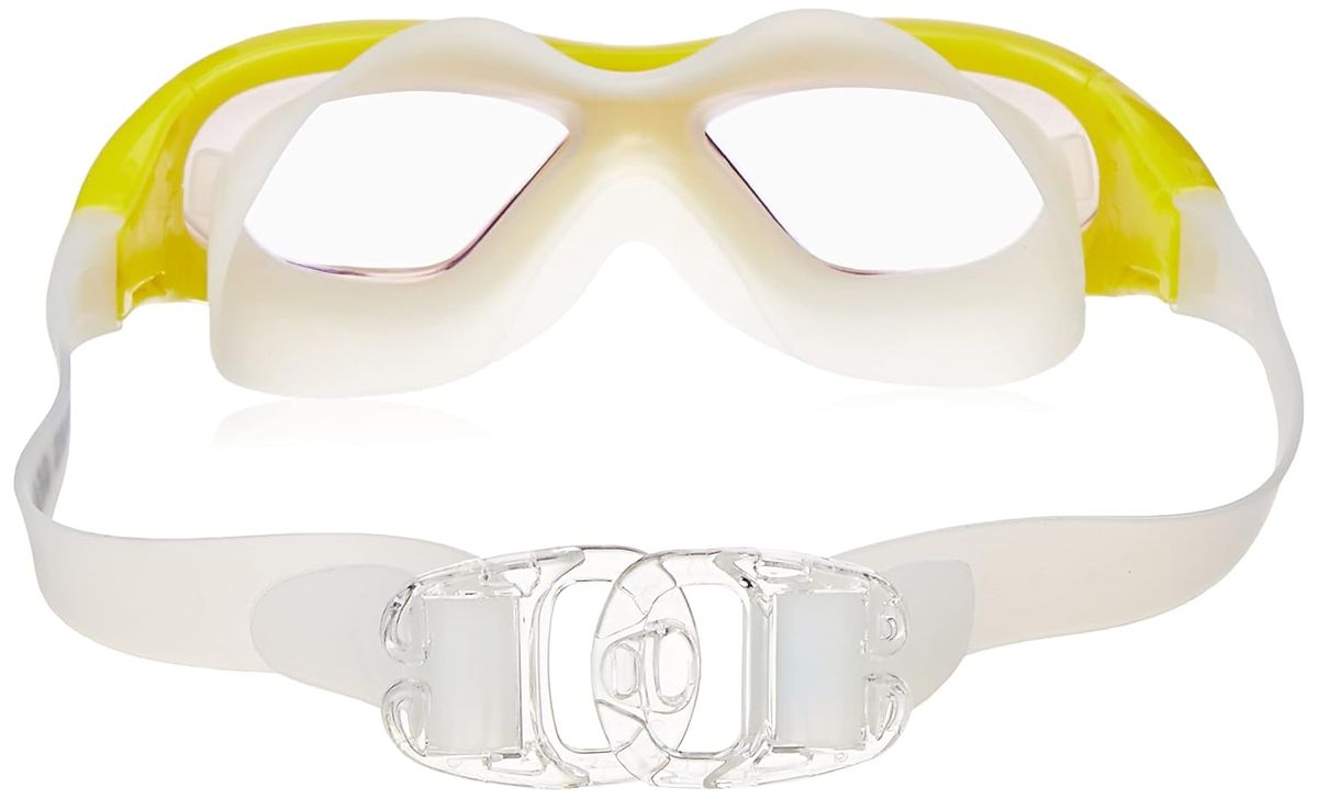 Adult Swimming Goggles with Anti-Fog UV Protection Lenses – Adjustable Waterproof Swim Goggles for Men & Women - Yellow