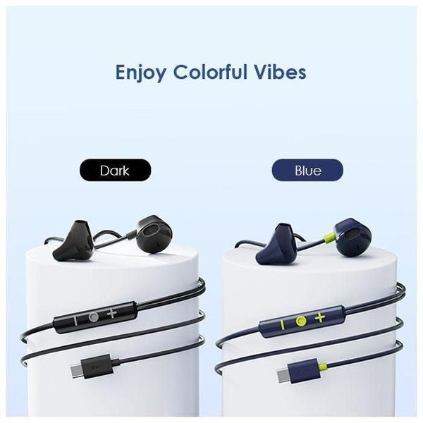 Oraimo Halo Airy OEP-650 USB-C Wired Earphones with Mic | Half In-Ear Type-C Headphones