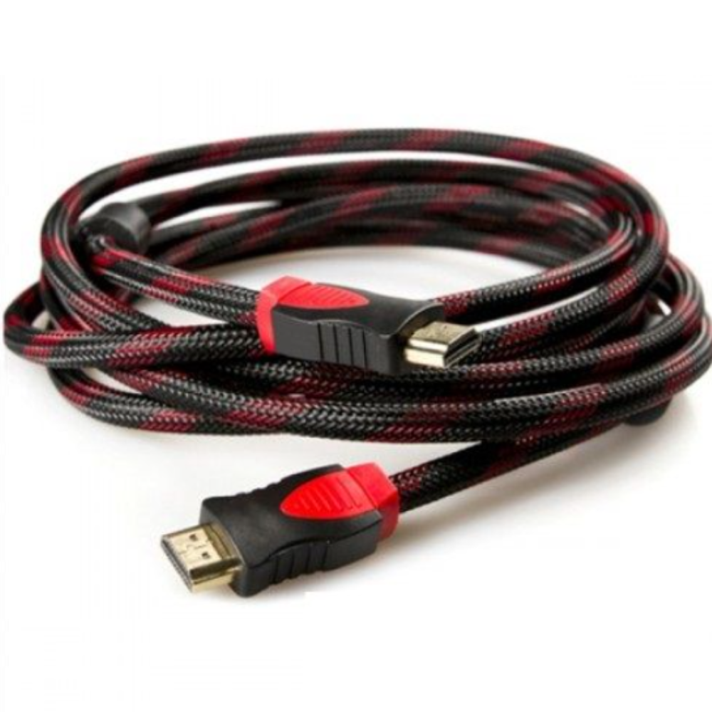 Premium Braided HDMI to HDMI Cable 5 Meter | 4K Ultra HD, Full HD 1080P, High-Speed HDMI Cable with Ethernet