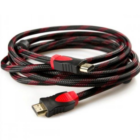 Premium Braided HDMI to HDMI Cable 5 Meter | 4K Ultra HD, Full HD 1080P, High-Speed HDMI Cable with Ethernet