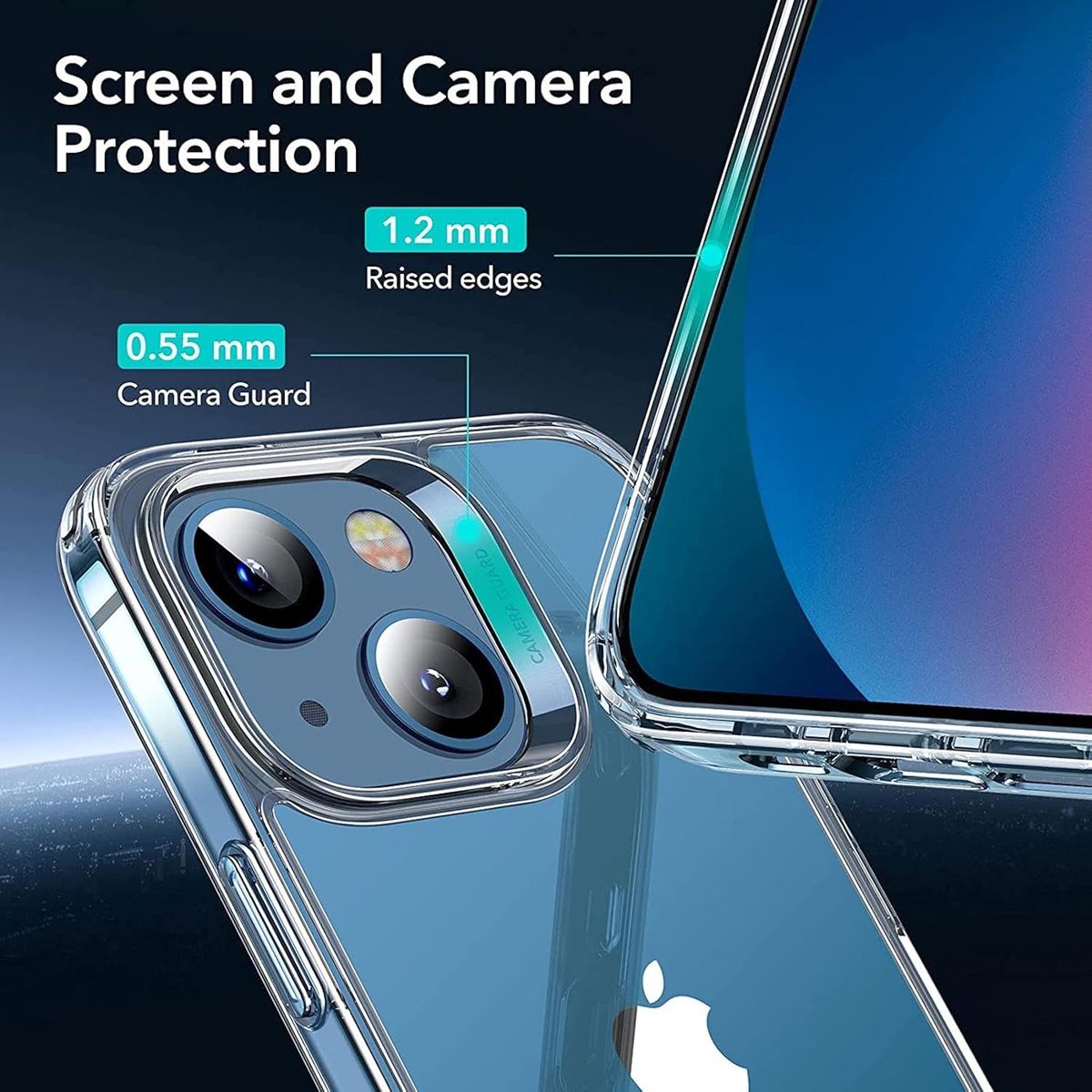 Crystal Clear Shockproof Case for iPhone 16 Pro | Anti-Scratch Transparent TPU Protective Cover with Air Cushion Corners