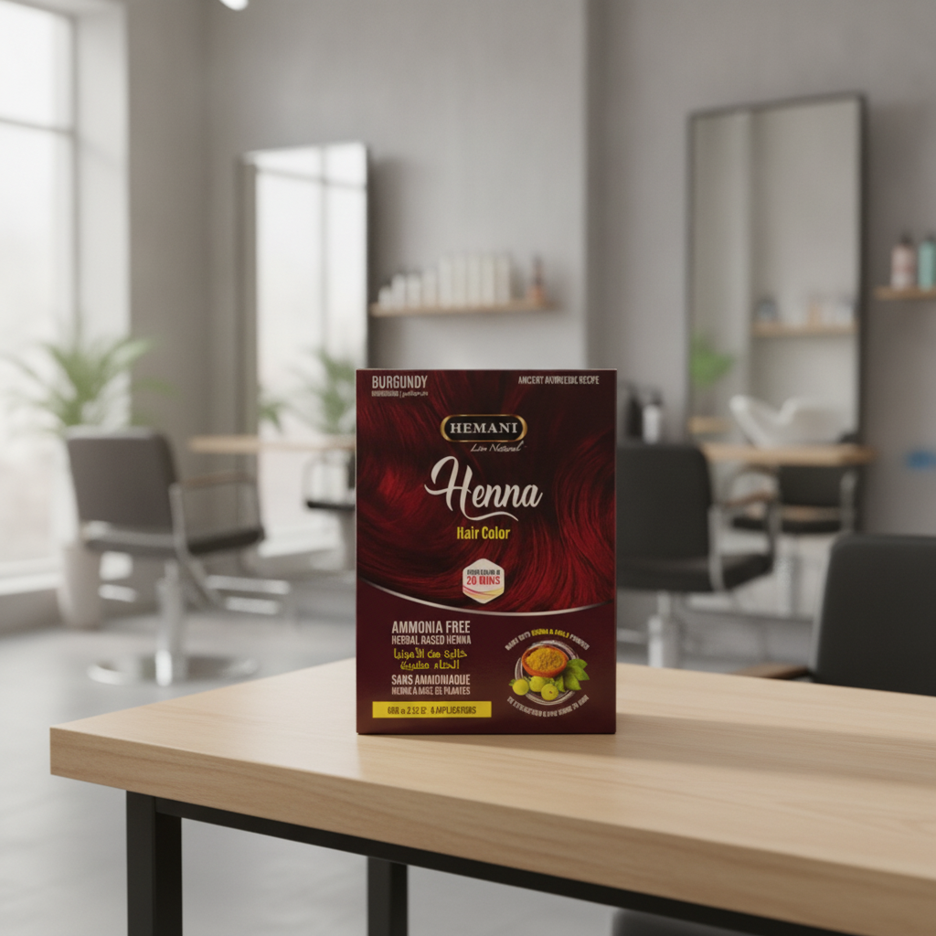 Hemani Black Henna Hair Colour 60g – Ammonia-Free Herbal Hair Dye with Amla