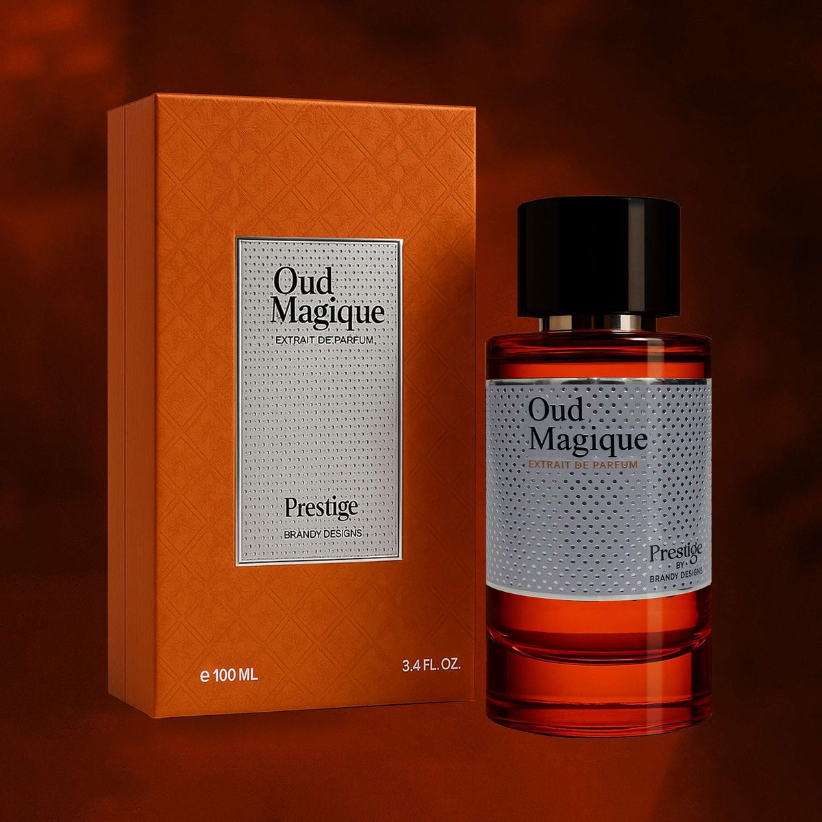 Prestige Oud Magique Extrait de Parfum 100ml | Unisex Warm Vanilla & Woody Luxury Perfume