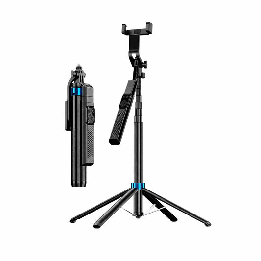 P525TK 1.8M Bluetooth Selfie Stick Tripod Stand | Extendable Phone Holder with Wireless Remote for Vlogging, Reels & Live Streaming