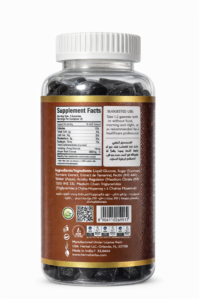 Hemani Tamarind Gummies 30 Count | Sugar-Free Tamarind Extract Gummies | Vegetarian Dietary Supplement