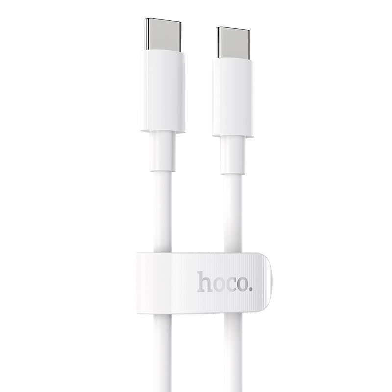 HOCO X51 USB-C to USB-C 100W PD Fast Charging & Data Cable 2M White | E-Marker Power Delivery Cable