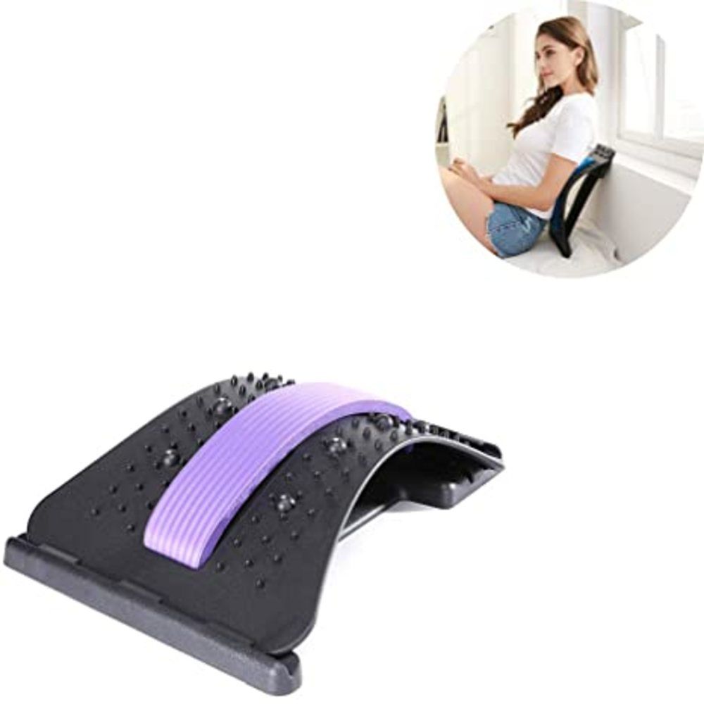 Adjustable Lumbar Back Stretcher – Multi-Level Spine Support & Back Stretching Arch for Posture Correction and Lower Back Relief